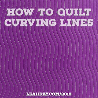 how to quilt curving lines with rulers